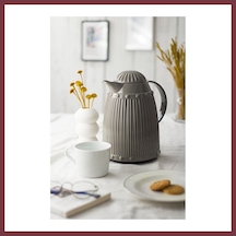 Storeşahin 1 Lt Isı Yalıtımlı Çay Ve Soğuk Su Termosu Gri 12 Saat Sıcak Tutar& İçi Camdır Shn0720