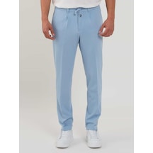 Dufy Mavi Erkek Slim Fit Fitilli Jogger Pantolon - 104486-mavi Mavi