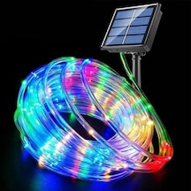 10 Metre 100 Led Solar Rgb Işık Şeffaf Kablolu Çok Renkli