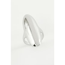 Oval - 406 - Metal Yüzük - Nazblsmm - Gümüş Rengi
