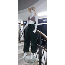 Eren Style Otantik Nakış İşlemeli Harem Şalvar Bulmaca Pantolon 100 Cm Yeşil