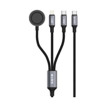 S-link Armor Clw-01 100w 1.2m Type-c To Type-c Lightning Siyah Hızlı Şarj Kablosu Kdo