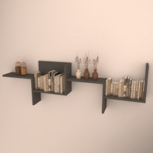 Rafkestir Siena Duvar Raf Seti Antrasit ( Mat )