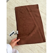 Noura Scarf Diamond Maria Şal Çikolata Çok Renkli