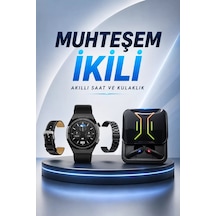 Dijital Göstergeli Bluetooth Kulaklık Ve Bildirim Görebilen Akıllı Saat Alarm Ve Titreşim Diğer