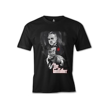The Godfather Baskılı Siyah Erkek Tshirt 001