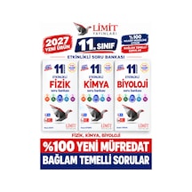 Limit 2027 11.sınıf Fizik-kimya-biyoloji 3 Kitap %100 Yeni Müfredat Etkinlikli Soru Bankası Set Yeni Ürün