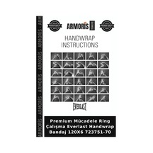 Premium Mücadele Ring Çalışma Everlast Handwrap Bandaj 120x6 723751-70 Çok Renkli