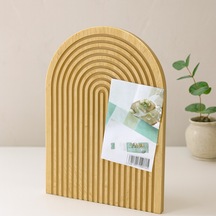 Bambu Servis Tepsisi Sunum Tahtası 22x32 Cm Çift Taraflı Çok Renkli