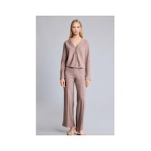 Defacto Relax Fit V Yaka Metal Düğmeli Basic Hırka G6244ax26aubn320 Kahve-bn320