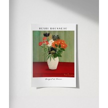 Çerçevesiz Poster Henri Rousseau Çiçek Buketi