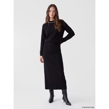 Lcw Modest Siyah Beli Lastikli Kalem Etek