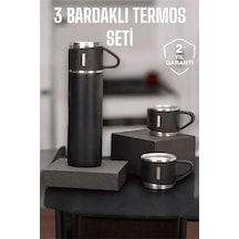 500 Ml Kapasiteli Taşınabilir Basınçlı Termos Seti Günlük Kullanım İçin İdeal Mavi