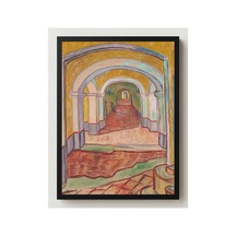 Klasik Sanat Van Gogh Akıl Hastanesi Koridoru Çerçevesiz Poster 21x30 Cm A4 Tablo Klasik Sanat