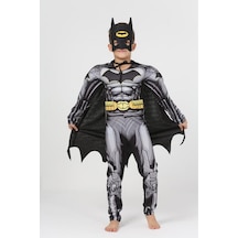 Süper Kahraman Kostüm - Batman Çocuk Kostüm Kaslı