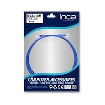 Inca Icat6- 1mt Cat6 Mavi Kablo Kdo