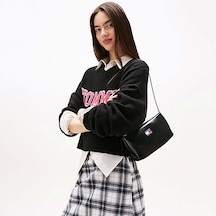 Tommy Hilfiger Kadın Siyah Omuz Çantası Aw0aw17866-bds Siyah