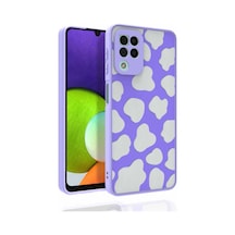 Zore Galaxy A22 4g Kılıf Desenli Kamera Korumalı Parlak Nvth Nora Kapak - No6