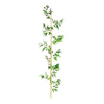 Yapay Bambu Sopası 10 Yapraklı 150 Cm Yapay Çiçek Bambu Duvarı