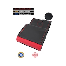 Hyundai İ10 İçin Uyumlu Özel Süper Deri Direksiyon Kılıfı, Kırmızı Yüzüklü Spor Dikiş