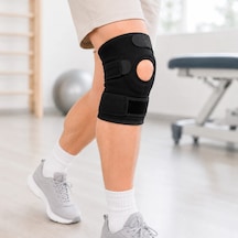 Kısa Diz Desteği Ligamentli Açık Diz Kapağı Cırtlı Ayarlanabilir Dizlik