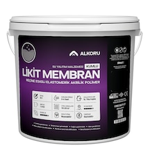 Alkoru 13 Kg Gri Kumlu Likit Membran Renkli Reçine Esaslı Sıvı Su Yalıtım Malzemesi
