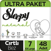 Sleepy Natural Bebek Bezi Ultra Paket 48 Adet 7 Numara
