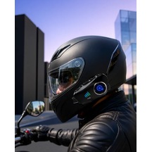 Astraltech Kameralı Motosiklet Kaskı Bluetooth 5.3 1080p Su Geçirmez