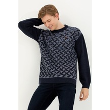 U.S. Polo Assn. Erkek Bisiklet Yaka Triko Kazak 50253085-vr033 Lacivert
