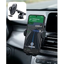 Mey İthalat 360 Döner Araç Telefon Tutucu Otomatik Kilit Mekanizmalı Stand