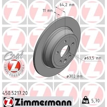 Zımmermann Fren Dıskı Arka Land Rover Freelander Iı L359 Zımmermann 450.5217.20 Lr039935