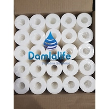 Damlalife 20" Inç Sediment Spun 25 Micron Elyaf Filtre 25 Adet