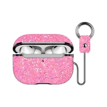 Onegif Apple Airpods Uyumlu Pro 2 2.nesil Bright Simli Apple Airpods Uyumlu Kapak - Pembe