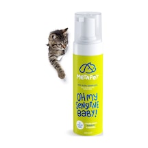 Metapet Kuru Köpük Kedi Şampuanı Hassas Ciltli Kediler İçin Doğal Susuz Yıkama 200 ML