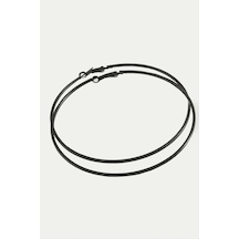 Ezme Çizgili Metal Halka Küpe 8-9-10 Cm çok renkli