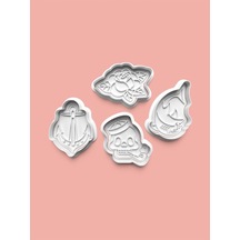 Tattoo Kurabiye Kalıbı Ve Şeker Hamuru Kalıbı 4'lü Set