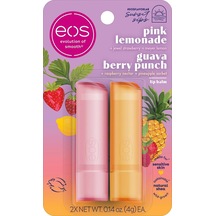 Eos Guava Berry Punch + Pink Lemonade Lip Balm 2 x 4 G