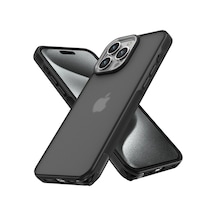 Newface Apple, Uyumlu iPhone 15 Pro Kılıf Elegant Kapak Semeglbl - 72 - Siyah