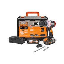 Worx Wx354.4 20volt/4.0ah Li-ion Çift Akülü Kömürsüz Profesyonel Şarjlı Darbeli Matkap