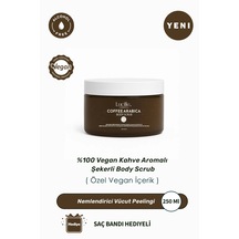 Lucille %100 Vegan Kahve Aromalı Vücut Scrub - 250 Gr