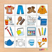 Toptoys Resimdekileri Bul Nesneler Ahşap Puzzle  Cs-7010