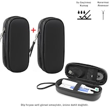 Microcase Şarjlı Diş Fırçaları İçin Askılıklı Seyahat Saklama Çantası Koruma Kabı Kutusu 2 Adet Al5434 Siyah Microcase Şarjlı Diş Fırçaları İçin Askılıklı Seyahat Saklama Çantası Koruma Kabı Kutusu 2 Adet Al5434 Siyah