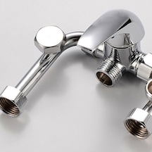 Lebıhmurah Bf81 Flyeer 2020 U-şekilli Dirsek Elektrikli Su Isıtıcı Karışım Vanası Ming Monte Soğuk Anahtarı Duş Bataryası Giriş Tüpü Aksesuarları Gümüş