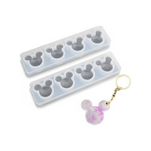 4 Lü Mickey Anahtarlık Kalıbı