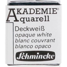 Schmincke Akademie Aquarell Yarım Tablet Sulu Boya 111 Opaque White