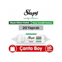 Easy Clean Beyaz Sabun Katkılı Yüzey Temizlik Havlusu Çanta Boy 20 Yaprak 1000'li Set