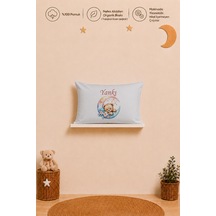 İsimli Kız Bebek Yastık Kılıfı 35x45 Cm %100 Pamuk Organik Baskılı İsme Özel Bebek Hediyesi 1110y