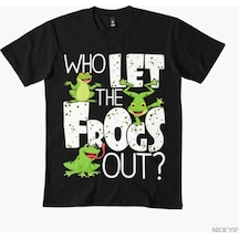 Flood Of Style Kurbağaları Nasıl Dışarı Çıkardılar Tişört Erkek Kadın %100 Pamuklu Tişörtler 3xs-3xl Üstler Siyah