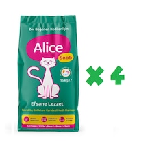 Alice Snob Mix Zor Beğenen Yetişkin Kedi Maması 4 x 15 G