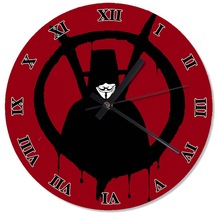 V For Vendetta Tasarım Duvar Saati